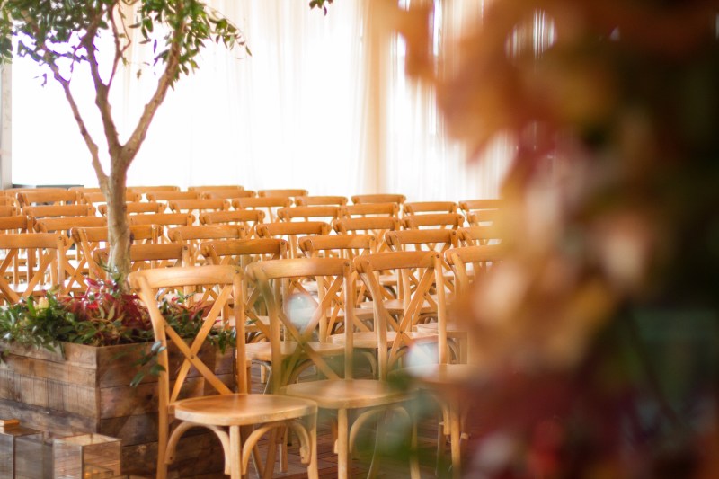 Fall Wedding on Atlanta Rooftop from Topher Mack Floral & Events