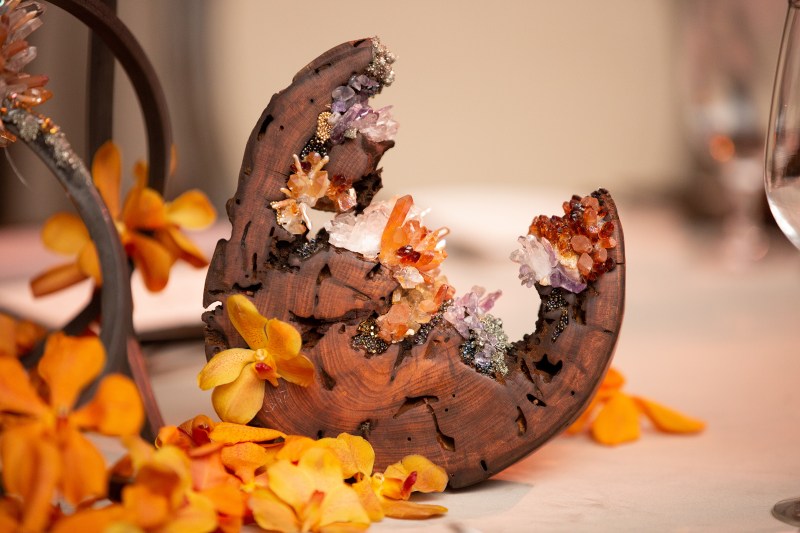 Agate Centerpiece for Celebrity Birthday Celebration at the St. Regis Atlanta